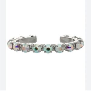 Sorrelli Riveting Romance Cuff Bracelet - Clear Crystal